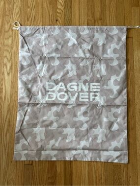 Dagne Dover Drawstring Dust Bag - Beige & White Camo